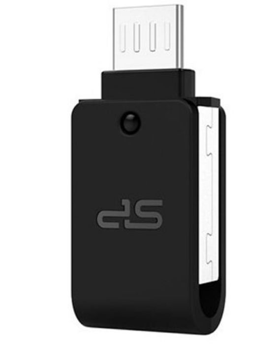 تصویر  فلش مموری OTG USB سیلیکون پاور مدل ایکس 21 - 16 گیگابایت
