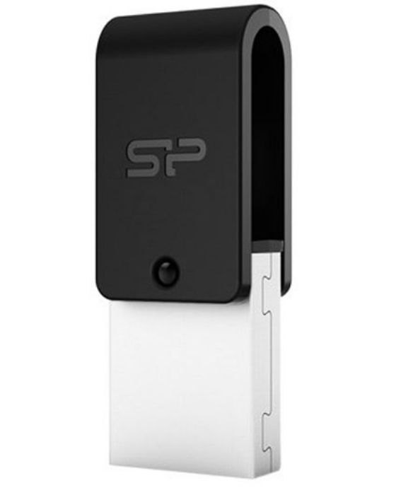 تصویر  فلش مموری OTG USB سیلیکون پاور مدل ایکس 21 - 16 گیگابایت