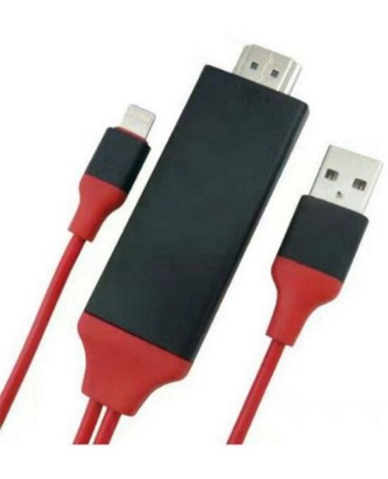 تصویر  کابل تبدیل Lightning به HDMI جهت اتصال محصولات اپل به تلویزیون - 2 متر