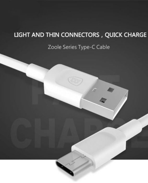 تصویر  کابل شارژ و انتقال اطلاعات USB 2.0 به USB-C بیسوس - 1 متر
