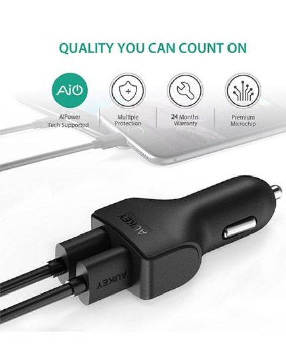 تصویر  شارژر فندکی آکی مدل CC-S3