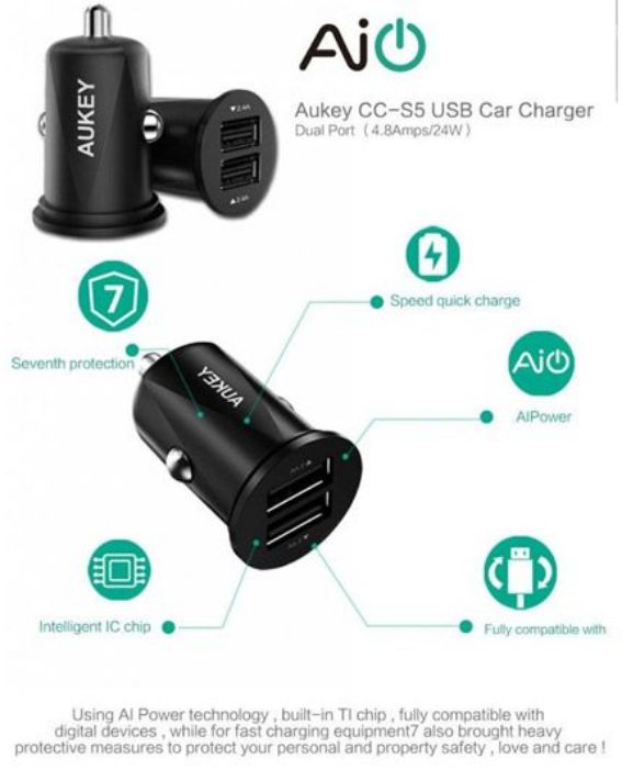 تصویر  شارژر فندکی مدل CC-S5