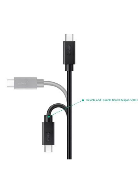 تصویر  کابل شارژ و انتقال اطلاعات USB 3.0 به USB-C آکی - 90 سانتی‌متر