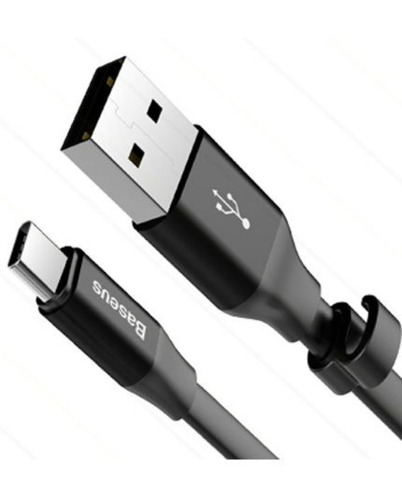 تصویر  کابل شارژ و انتقال اطلاعات USB 2.0 به USB-C بیسوس - 23 سانتی‌متر