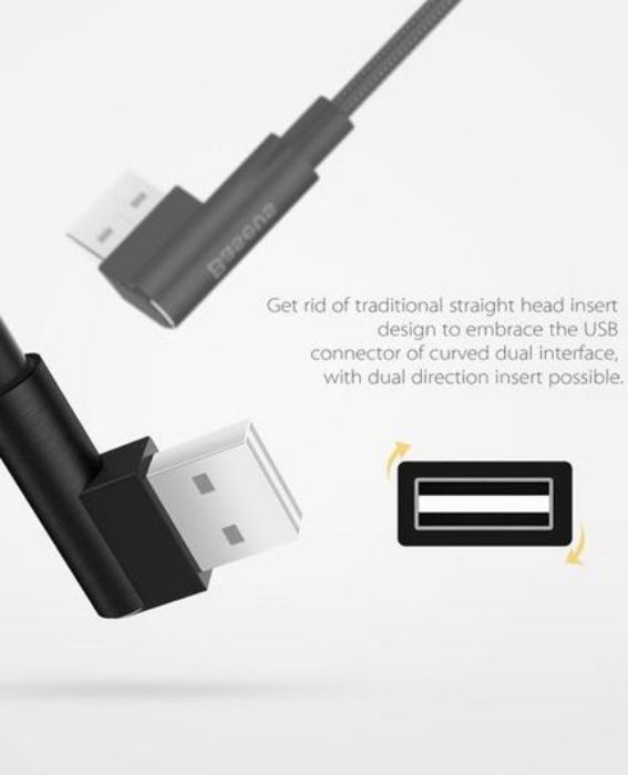تصویر  کابل اتصال لایتنینگ به یو اس بی بیسوس برای شارژ و انتقال اطلاعات آیفون و آیپد مدل یارت البو - 1 متر