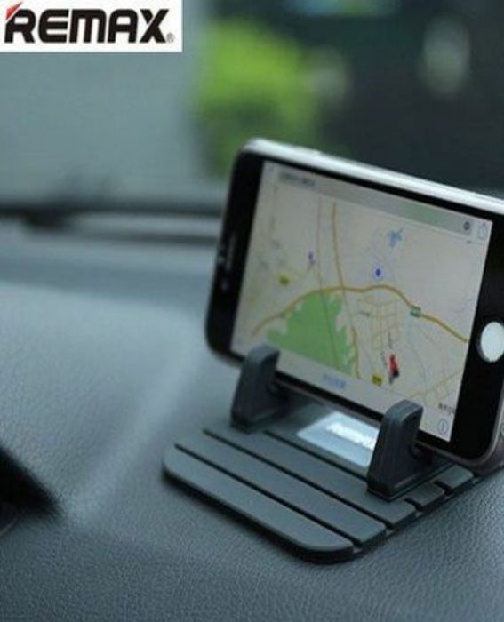 تصویر  پایه نگهدارنده ضد لغزش و سر خوردن داخل خودرو ریمکس مناسب برای انواع گوشی و GPS