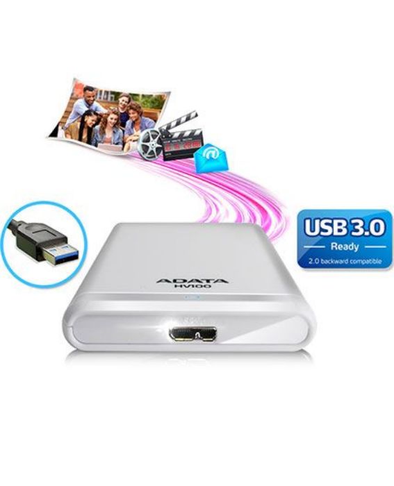 تصویر  هارد اکسترنال ای دیتا مدل HV100 ظرفیت 1 ترابایت