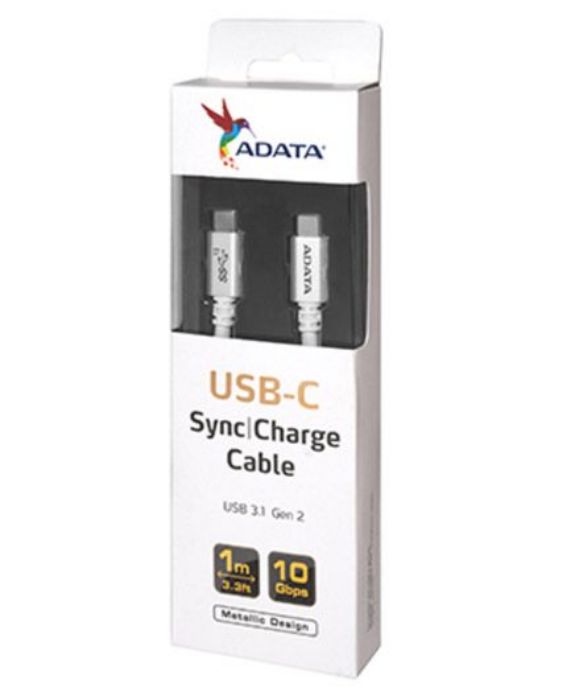 تصویر  کابل شارژ و انتقال اطلاعات USB-C به USB-C 3.1 Gen2 ای دیتا