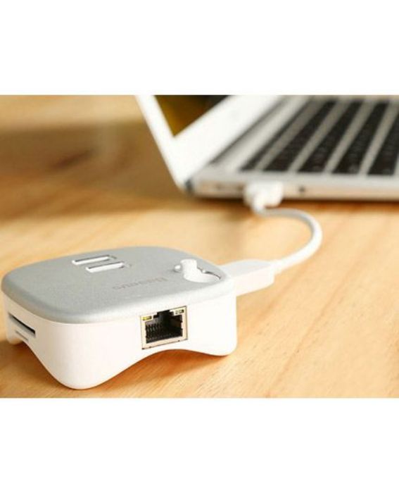 تصویر  هاب USB و داک چند منظوره 5 در 1 بیسوس