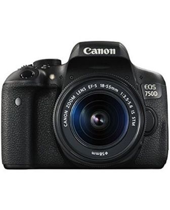 تصویر  دوربین دی اس ال آر کانن مدل EOS 750D به همراه لنز 18-55 میلی‌متری IS STM