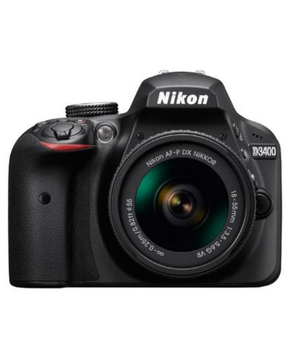 تصویر  دوربین دی اس ال آر نیکون مدل D3400 به همراه لنز 18-55 میلی‌متری VR