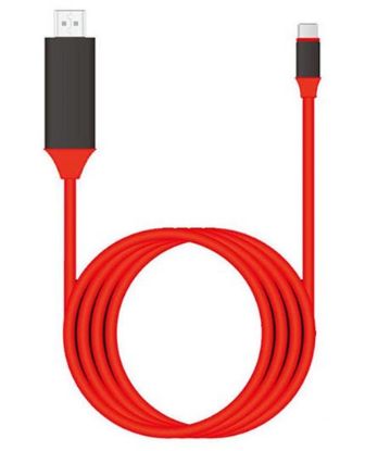 تصویر  کابل تبدیل USB-C به HDMI جهت اتصال گوشی های دارای درگاه USB Type-C به تلویزیون - 2 متر