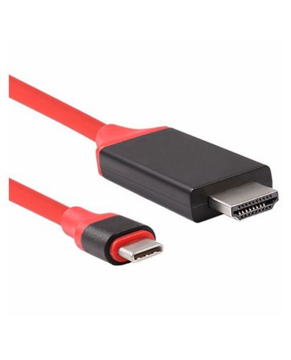 تصویر  کابل تبدیل USB-C به HDMI جهت اتصال گوشی های دارای درگاه USB Type-C به تلویزیون - 2 متر