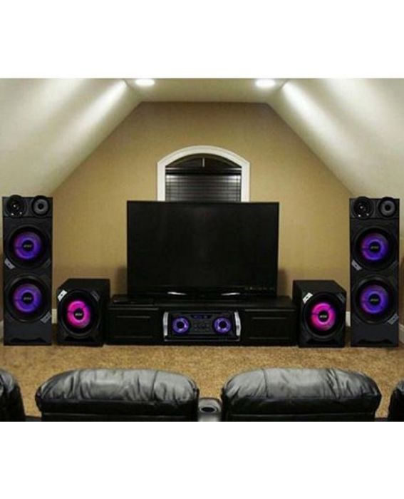 تصویر  پخش کننده DVD و اسپیکر حرفه‌ای بی اس سی مدل XMax-1022