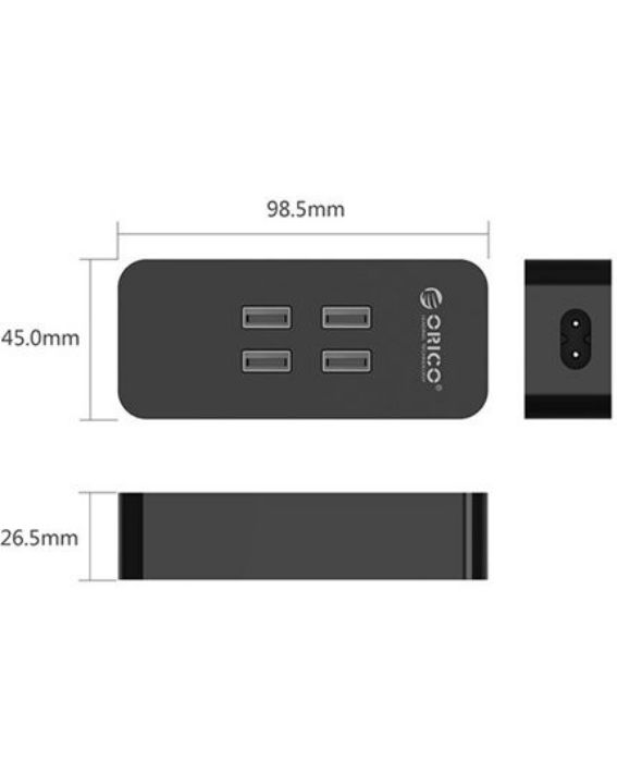 تصویر  شارژر رومیزی اوریکو مدل DCV-4U (چهار پورت)