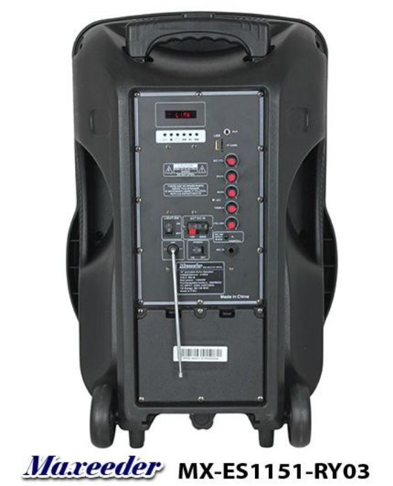تصویر  اسپیکر چمدانی مکسیدر مدل MX-ES1151 RY03
