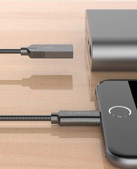 تصویر  کابل 1 متری شارژ و انتقال اطلاعات USB 2.0 به Lightning اوریکو برای شارژ و انتقال اطلاعات آیفون و آیپد مدل LTS-10