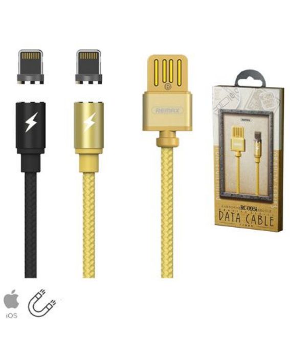 تصویر  کابل 95 سانتی‌متری شارژ و انتقال اطلاعات USB 2.0 به لایتنینگ ریمکس مدل RC-095i