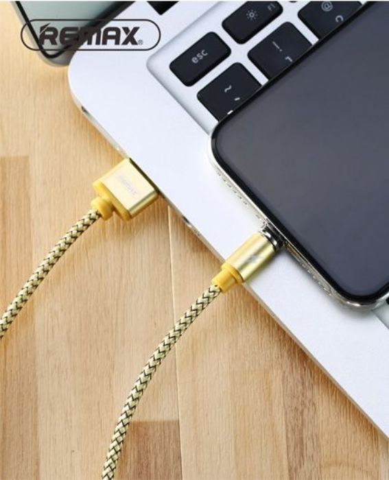 تصویر  کابل 95 سانتی‌متری شارژ و انتقال اطلاعات USB 2.0 به لایتنینگ ریمکس مدل RC-095i
