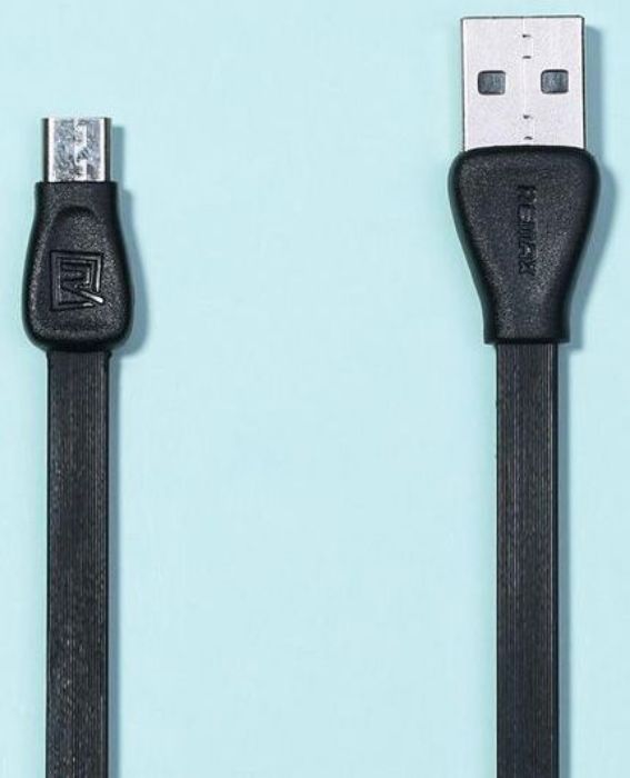 تصویر  کابل یک متری شارژ و انتقال اطلاعات USB 2.0 به MicroUSB ریمکس مدل RC-028m