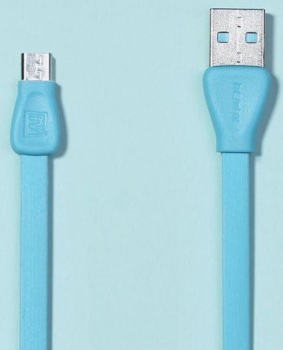 تصویر  کابل یک متری شارژ و انتقال اطلاعات USB 2.0 به MicroUSB ریمکس مدل RC-028m