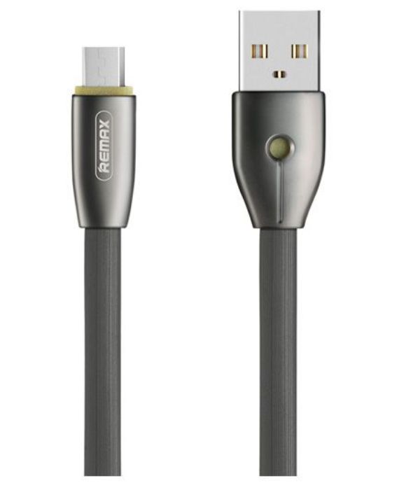 تصویر  کابل یک متری شارژ و انتقال اطلاعات USB 2.0 به MicroUSB ریمکس مدل RC-043m