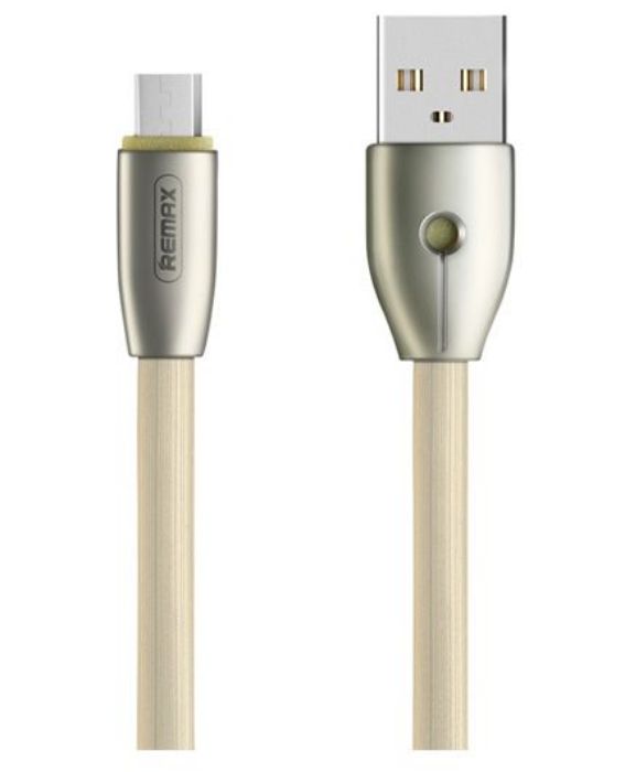 تصویر  کابل یک متری شارژ و انتقال اطلاعات USB 2.0 به MicroUSB ریمکس مدل RC-043m
