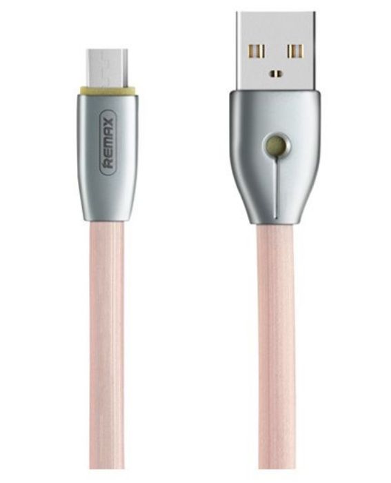 تصویر  کابل یک متری شارژ و انتقال اطلاعات USB 2.0 به MicroUSB ریمکس مدل RC-043m