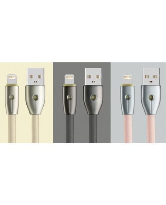 تصویر  کابل یک متری شارژ و انتقال اطلاعات USB 2.0 به Lightning ریمکس مدل RC-043i