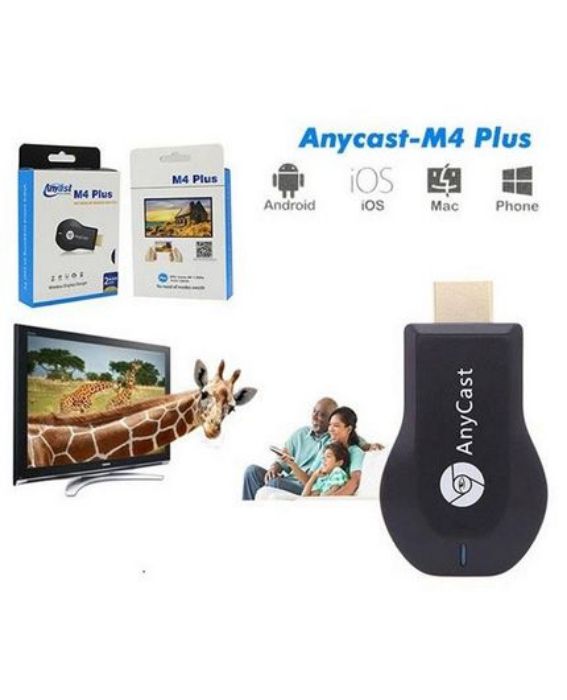 تصویر  دانگل بی‌سیم نمایش تصاویر گوشی بر روی تلویزیون انی کست مدل M4 Plus