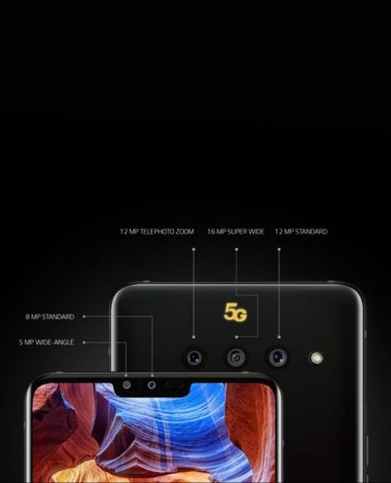 تصویر  گوشی موبایل LG مدل V50 ThinQ 5G ظرفیت 128 گیگابایت رم 6 گیگابایت