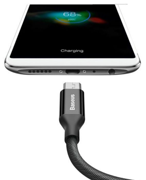 تصویر  کابل 1.5 متری شارژ و انتقال اطلاعات USB به MicroUSB باسئوس مدل Yiven