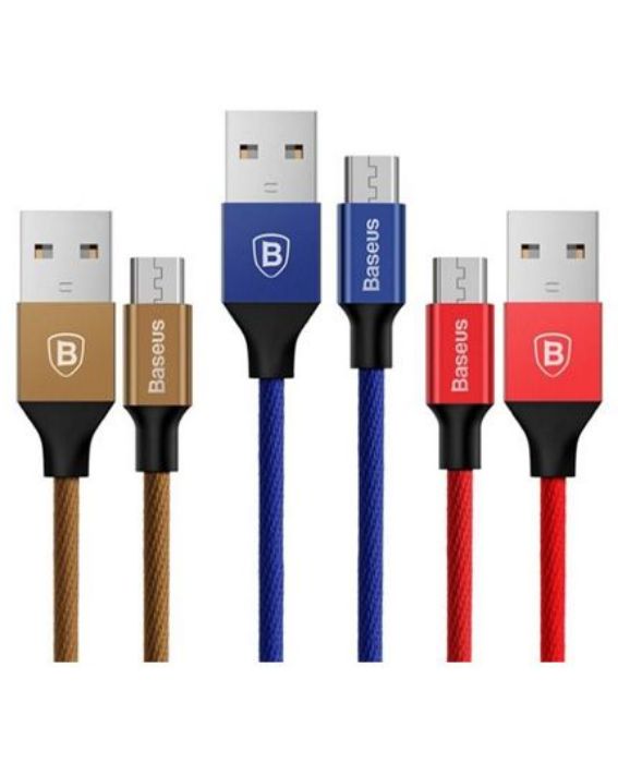 تصویر  کابل 1.8 متری شارژ و انتقال اطلاعات USB به Lightning باسئوس مدل Yiven