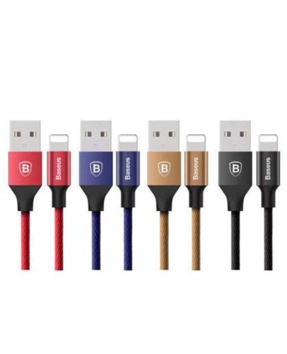تصویر  کابل 1.8 متری شارژ و انتقال اطلاعات USB به Lightning باسئوس مدل Yiven