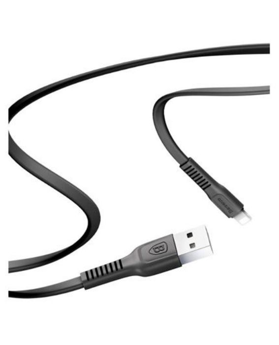 تصویر  کابل یک متری شارژ و انتقال اطلاعات USB به Lightning باسئوس سری Tough