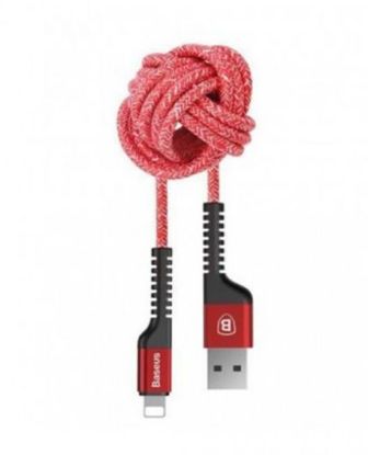 تصویر  کابل 1.5 متری شارژ و انتقال اطلاعات USB به Lightning باسئوس مدل Anti-break