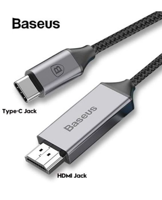 تصویر  کابل 1.8 متری تبدیل USB Type-C به HDMI باسئوس