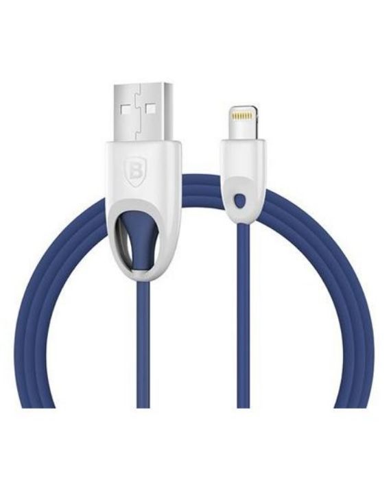 تصویر  کابل یک متری شارژ و انتقال اطلاعات USB به لایتنینگ باسئوس مدل MFi