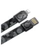 تصویر  کابل 35 سانتی‌متری شارژ و انتقال اطلاعات USB به لایتنینگ باسئوس مدل GOLDEN COLLAR