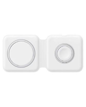 تصویر  شارژر بی سیم اپل مدل مگ سیف Duo