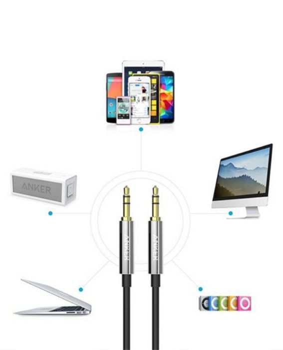 تصویر  کابل انتقال صدا (AUX) 1.2 متری انکر مدل A7123 Premium