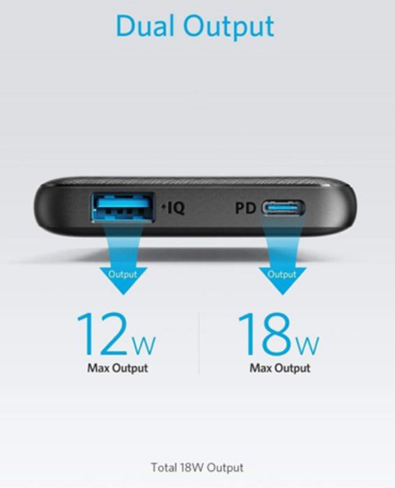تصویر  پاوربانک انکر مدل PowerCore Slim A1231H12 ظرفیت 10000 میلی آمپر ساعت