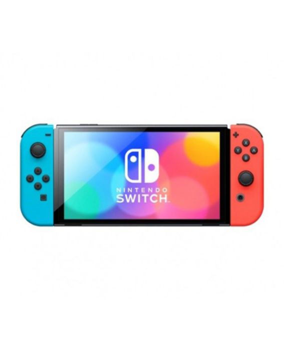 تصویر  کنسول بازی نینتندو مدل Switch Neon Blue and Neon Red Joy-Con OLED