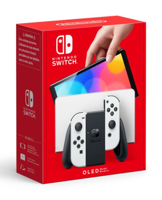 تصویر  کنسول بازی نینتندو مدل Switch White OLED
