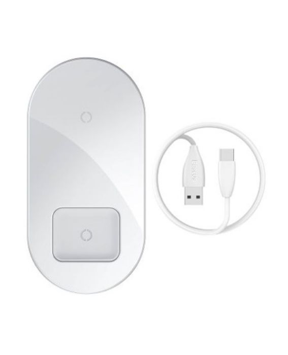 تصویر  شارژر بی سیم باسئوس مدل Max For Phones + Pods WXJK-01