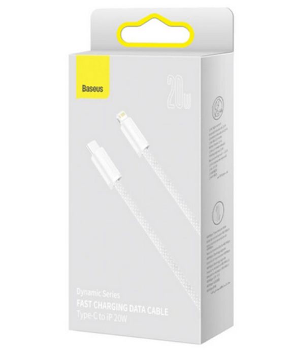 تصویر  کابل شارژ USB-C به لایتنینگ باسئوس - 1 متر - مدل CALD000002