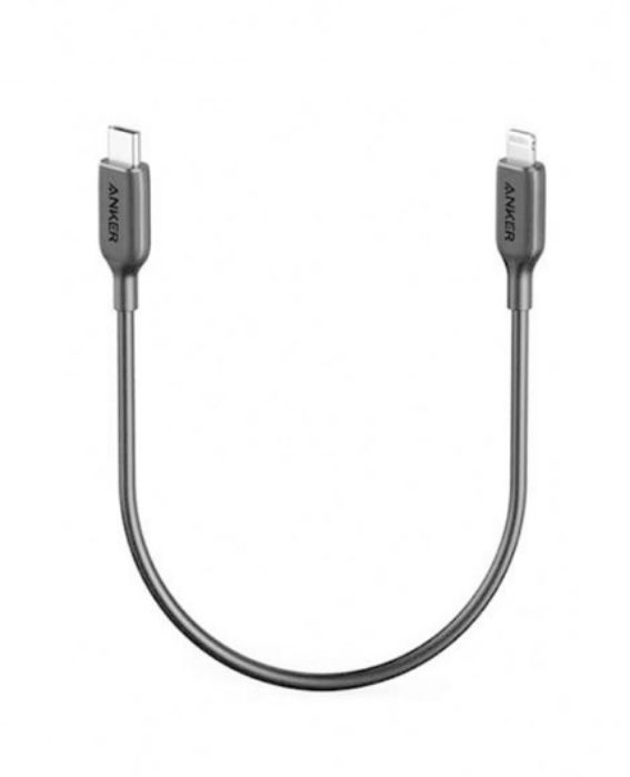 تصویر  کابل شارژ USB-C به Lightning انکر 0.3 متر PowerLine III مدل A8831H11