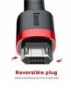 تصویر  کابل شارژ USB به microUSB باسئوس 1 متر مدل CAMKLF-B91