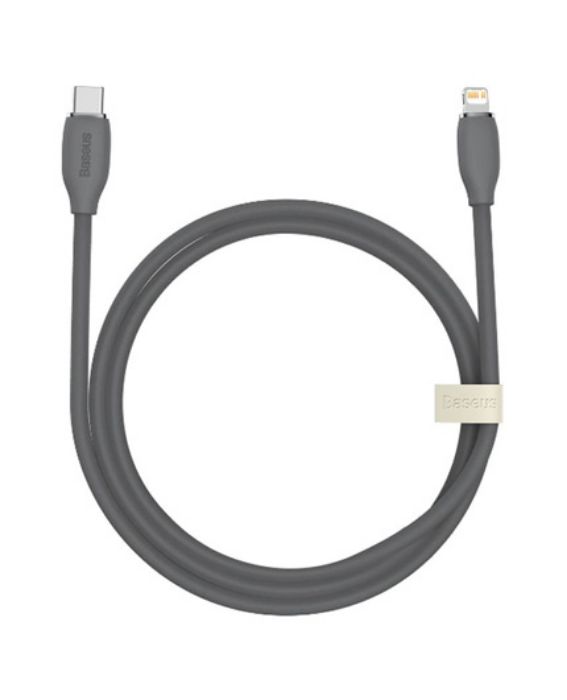 تصویر  کابل شارژ USB-C به Lightning باسئوس 1.2 متر Jelly Liquid Silica Gen Series مدل CAGD020001