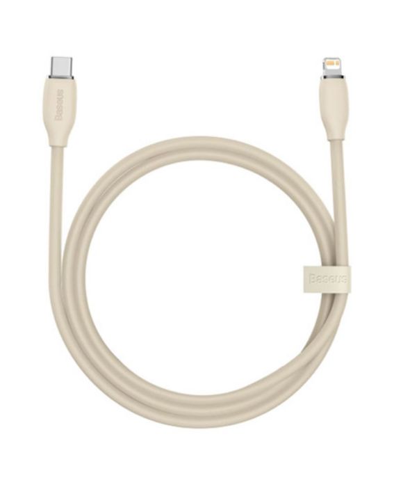 تصویر  کابل شارژ USB-C به Lightning باسئوس 1.2 متر Jelly Liquid Silica Gen Series مدل CAGD020001